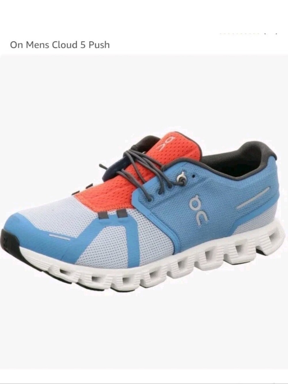 On Cloud 5 Push Running Shoes Mens Size 12 Niagara Chambray 69.98867 *No Box